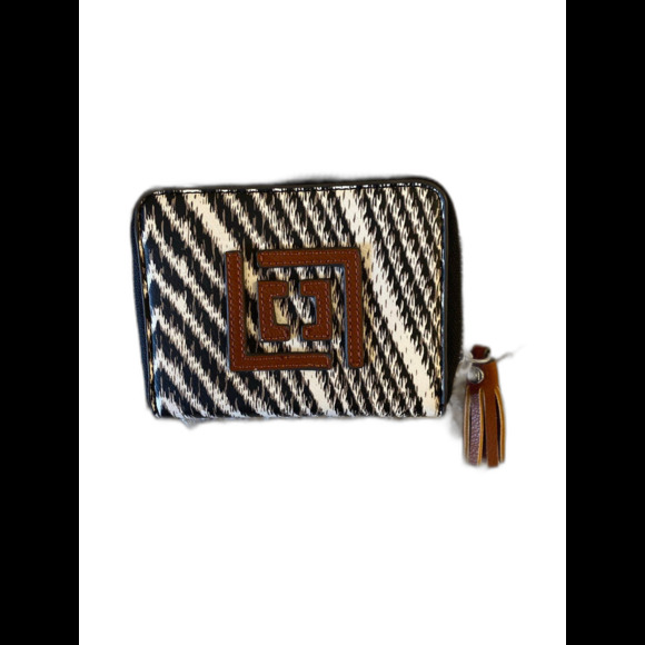 Liz Claiborne Wallet Zebra Animal Print Clutch Purse has 12 Credit Card Slots!! - Picture 1 of 12